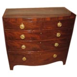 Late Regency Mahogany Bowfront Chest of Drawers