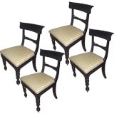 Set of Four William IV Side Chairs