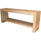 Custom Steve Chase Parchment Console Table