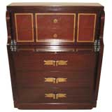 Grosfeld House Cabinet  with Leather Desktop