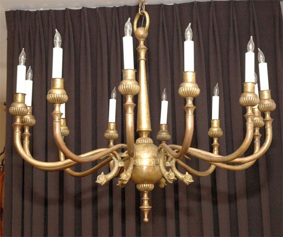 French  Bronze Dore Chandelier