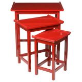 Red Chow Nesting Tables