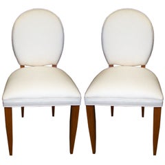 Pair of Side Chairs Attributed Andre Arbus