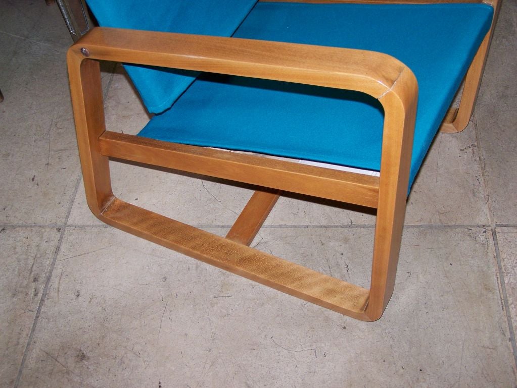 Mid-Century Modern 1950s French Armchair For Sale
