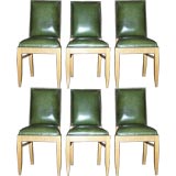 Set of six french dining chairs