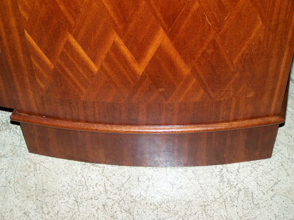 1940s French Art Deco Style Desk In Good Condition In Cathedral City, CA
