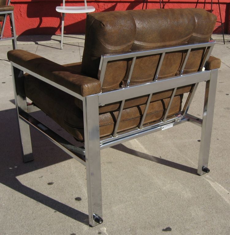 Chrome 1970's Samsonite Love Seat and 3 Armchairs