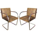 Mies van der Rohe pair of Brno chairs