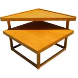 Brown Saltman corner  table