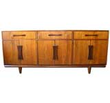 Walnut credenza manufactured by Cal Mode