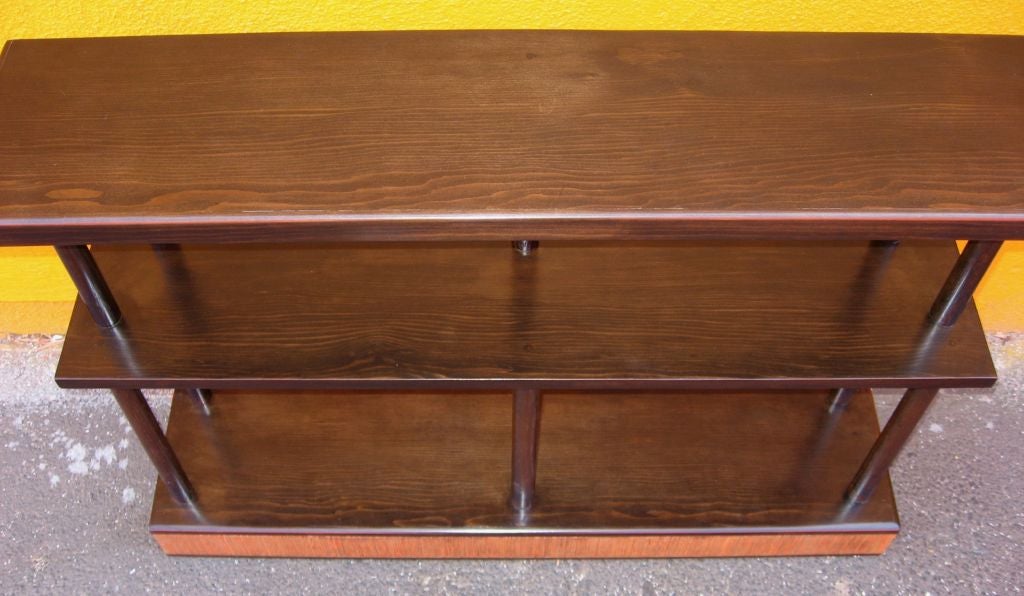 American Little bookcase and matching planter att. to Paul Frankl