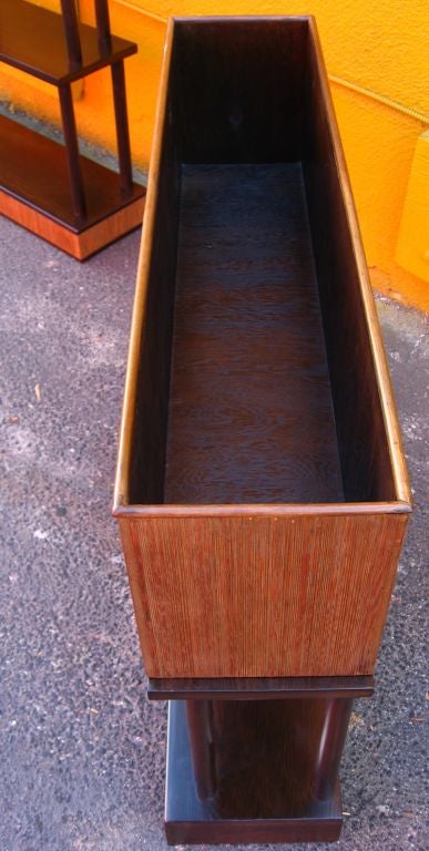 Little bookcase and matching planter att. to Paul Frankl 1