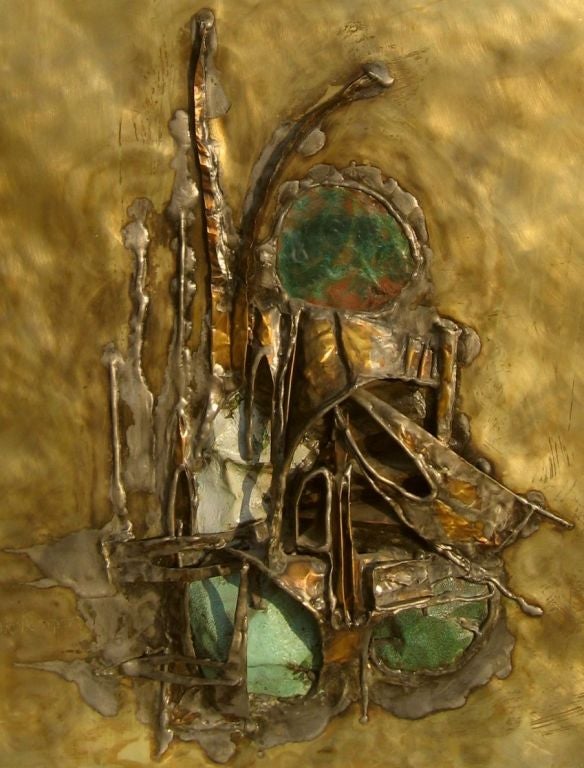 Rivka Eliavs "Jerusalem" on brass board