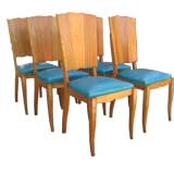Set of 6 French 50's Chairs