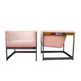 Pair of Baquet chairs by Milo Baughman
