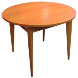 French 0ak Dining Table in the Manner of Jean Rene Caillette