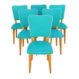 Set of 6 French 50's Dining chairs