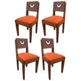 4 Rustical 40's French Chairs