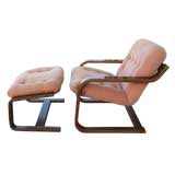 Lounge Chair and Ottoman in the Manner of Alvar Aalto
