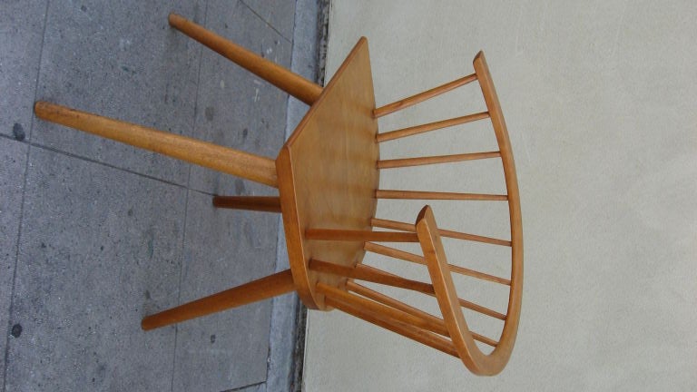 These chairs made of solid maple are very comfortable.