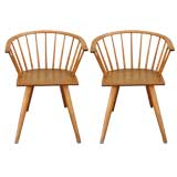 Pair of chairs by Russel Wright for Conant Ball