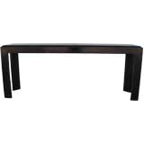Long Ebonized Oak Console