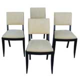 Set of 4 Dining Chairs by Gaston Poisson