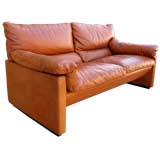 Leather Loveseat by De Sede Leather Loveseat by De Sede