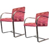 pair of BRNO chairs by Mies van der Rohe