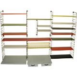 Used metal modular shelving unit  by the manufacture Tomado