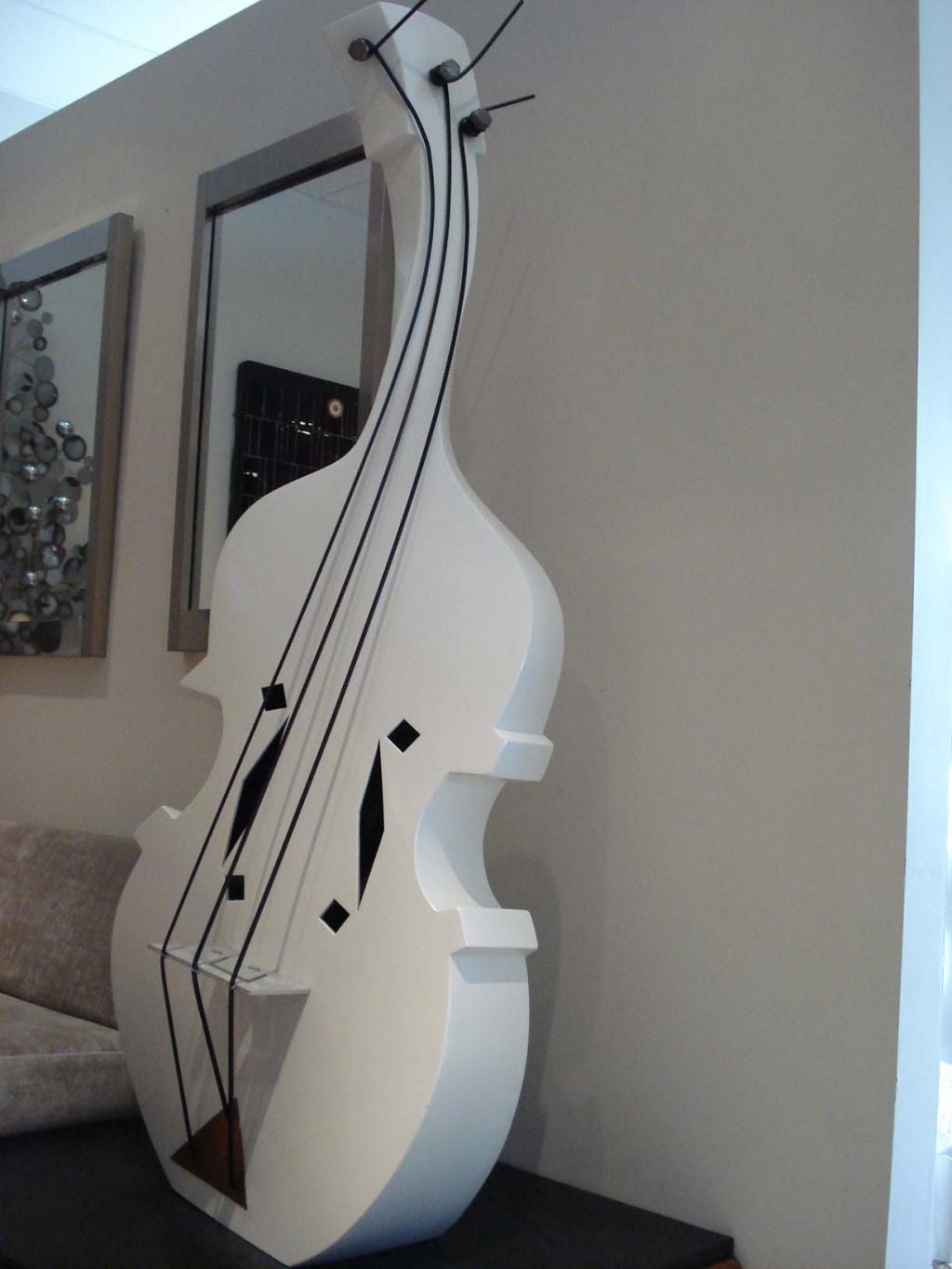 Huge Cello Sculpture.
