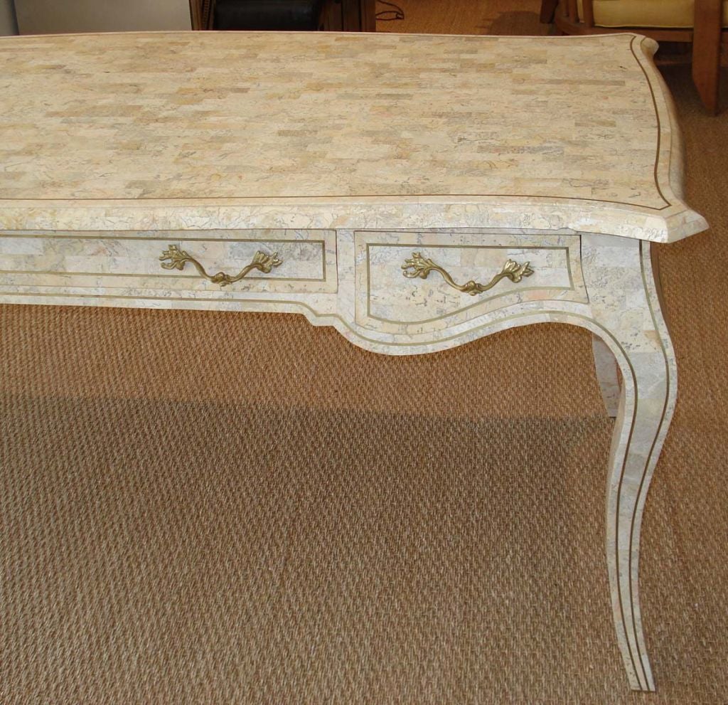 Stone Tile  Bureau Plat  by Maitland Smith.