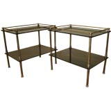 Pair of 2 tiers end tables.