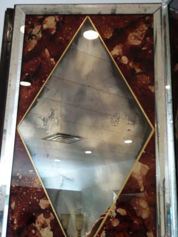 Monumental  Eight - Panels Mirrored Screen.
