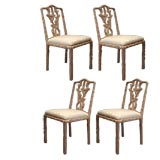 Set of Four Whimsical Twig  Chairs.