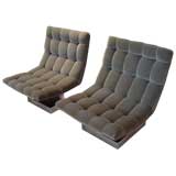 Pair of Slipper Lounge Chairs.