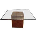 Square Dining Table Attributed to Pierre Cardin.