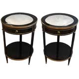 Pair of  end tables by Maison Jansen.