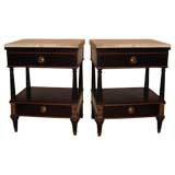 Pair of Neoclassical Night Stands.