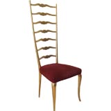 Single Italian Ladder Back Chair.