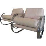 PAIR OF STREAMLINE "D" LOUNGE CHAIRS