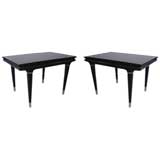 Vintage HOLLYWOOD REGENCY 1940s BAKER SIDE TABLES