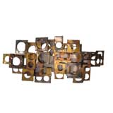 HUGE METAL WALL ART SCULPTURE JERE STYLE HUGE METAL WALL ART SCULPTURE JERE STYLE