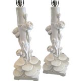 LARGE PLASTER LOTUS LAMPS LARGE PLASTER LOTUS LAMPS