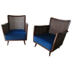 1940s PAIR OF HI END ITALIAN LOUNGE CHAIRS