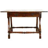 Antique Portuguese Baroque Trestle Desk