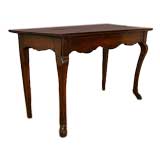 Louis XV Period Tuscan Walnut Console Table with Hoof Feet