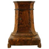 Venetian Walnut Veneer and Giltwood Inginocchiatoio