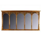 French 5-panel Giltwood Mirror