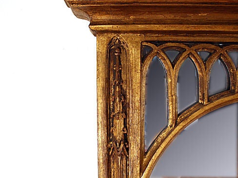 French 5-panel Giltwood Mirror